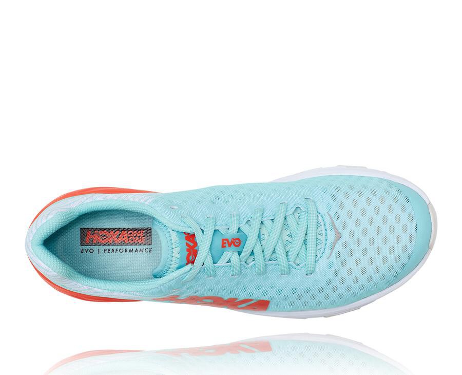 Hoka One One Running Shoes Mens Blue - EVO Carbon Rocket - 34609SXUO